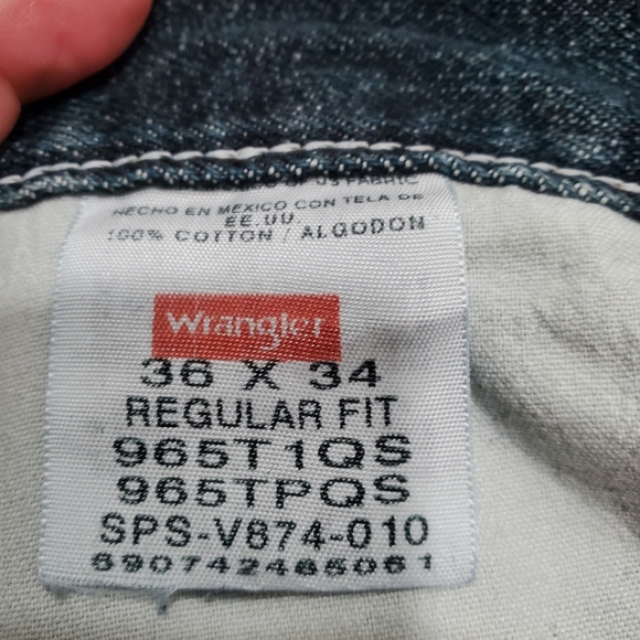 Wrangler Five Star Premium Denim Reg 36x34 - Picture 4 of 6
